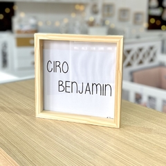Cuadro Nórdico con nombre - comprar online