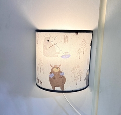 Aplique de pared forrado