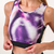 ACTION WOMAN / Conjunto deportivo Top + Short / Lila estampado