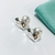 AROS PASANTES CORAZON BOMBÉ TAMY - A.BL - comprar online