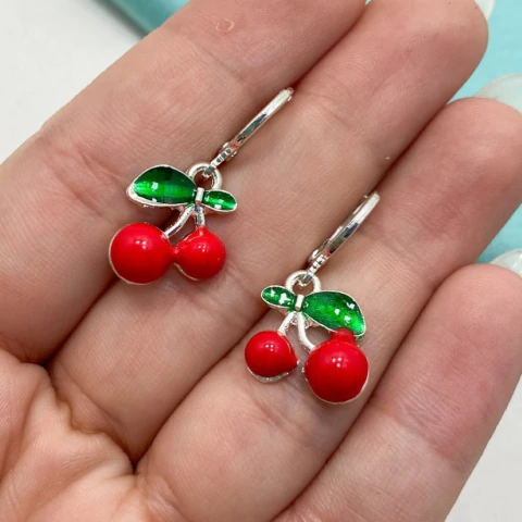 ARGOLLAS CHERRY ESMALTADAS - A.BL - comprar online