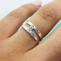 ANILLO NALANI CUBIC - A. BL - Agatha Chrys Joyeria