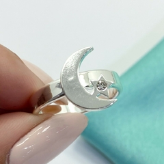 ANILLO MOON CUBIC- A. BL - comprar online