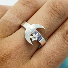 ANILLO MOON CUBIC- A. BL - Agatha Chrys Joyeria