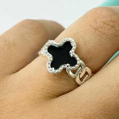 ANILLO VAAN CLEEF GRUMET ESMALTADO - A.BL en internet