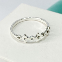 ANILLO LARISA CUBIC - A.BL - Agatha Chrys Joyeria