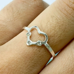 ANILLO CORAZON NALA CUBIC - A.BL en internet