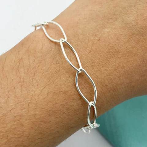 PULSERA FORCET OVAL 7mm A.BL - comprar online