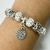 PULSERA SIMIL PANDORA CIRCULO COLGANTE CUBIC BLANCO - A.BL - comprar online