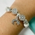 PULSERA SIMIL PANDORA LUNA Y ESTRELLA COLGANTE CUBIC BLANCO - A.BL - comprar online
