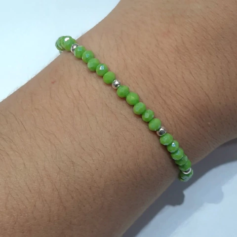 PULSERA IRES CRISTALES VERDE - A.BL - comprar online