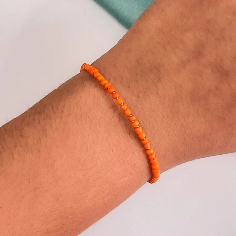 PULSERA BOLITAS ANARANJADAS - A.BL - comprar online