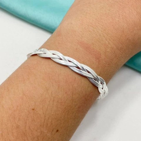 PULSERA CINTA TRENZADA - A.BL - comprar online