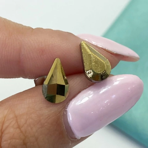 AROS PASANTES GOTA CRISTAL DORADO - AC - comprar online