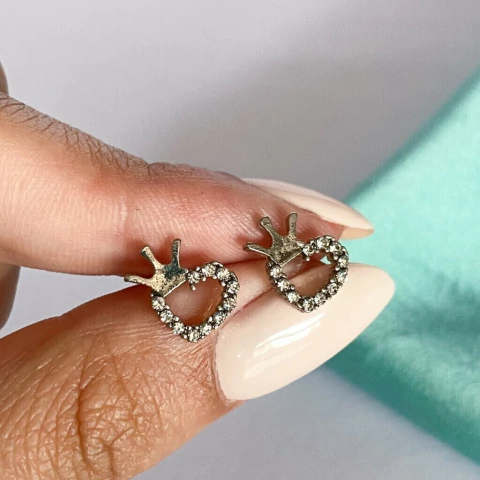 AROS PASANTES CORAZON CORONA CUBIC - AC - comprar online