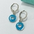 ARGOLLA ESMALTADO CELESTE CORAZON CALADO - AC - Agatha Chrys Joyeria