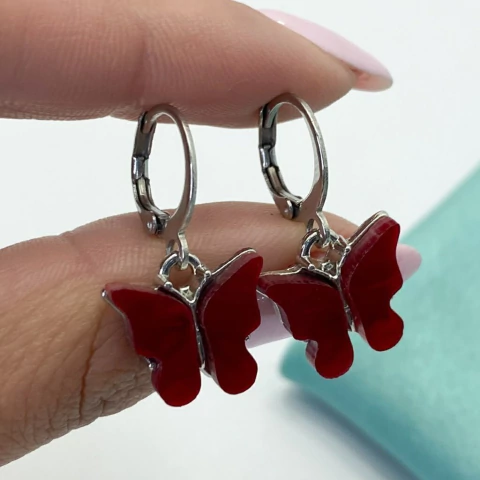 ARO MARIPOSA DE NACAR ROJO - AC - comprar online