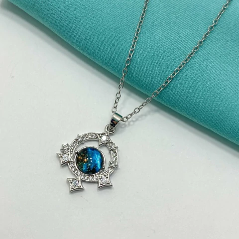 COLLAR UNIVERSO TRES ESTRELLAS - AC.RODINADO - comprar online