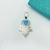 DIJE MANO DE FATIMA CORAZON TURQUESA ESMALTADO - AC en internet
