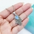 DIJE MANO DE FATIMA CORAZON TURQUESA ESMALTADO - AC - Agatha Chrys Joyeria