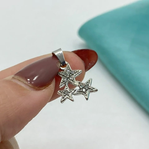 DIJE TRES ESTRELLAS CUBIC - AC - comprar online