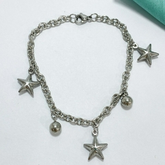 PULSERA ESPEJITO BOLITAS ESTRELLAS - AC - comprar online