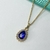 COLLAR GOTA CUBIC AZUL - A.DR - comprar online