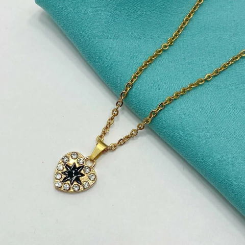 COLLAR CORAZON ESTRELLA - A.DR - comprar online