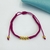 PULSERA/TOBILLERA MACRAME FUCSIA RIDE BALL - A.DR