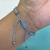 PULSERA/TOBILLERA MACRAME CELESTE LUX BOLITAS - A.DR en internet