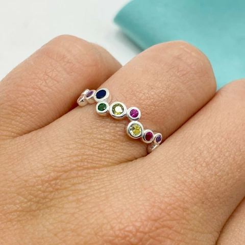 ANILLO ESME CUBIC MULTICOLOR - PL - comprar online
