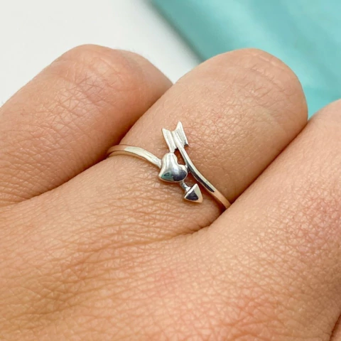 ANILLO CORAZON Y FLECHA - PL - comprar online