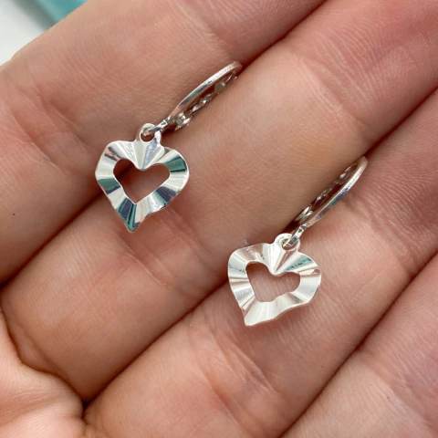 ARGOLLA DIJE CORAZON LABRADO 10mm - PL.LAMINADA - comprar online