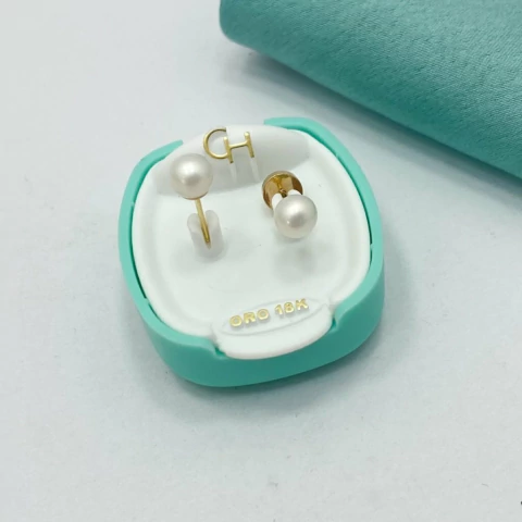 ABRIDOR PERLA SIMIL 6mm - CH ORO 18kts - comprar online