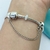 PULSERA SIMIL PANDORA CRUZ COLGANTE CUBIC AZUL - A.BL en internet