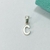 DIJE LETRA INICIAL "C" - PL - Agatha Chrys Joyeria