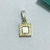 DIJE CUADRADO MINI VERSACE NACAR CON DUBLE DE ORO - PL - Agatha Chrys Joyeria