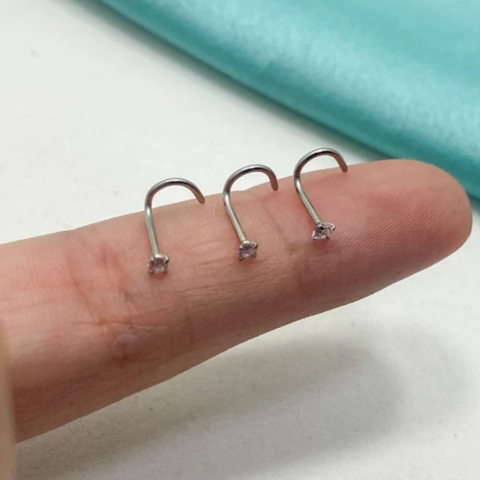 PACK X3 PIERCING CUBIC ROSA ESPIRAL - AC - comprar online