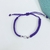 PULSERA/TOBILLERA MACRAME LILA CUBIC BLANCO ALVI - PL