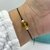 PULSERA/TOBILLERA AMBAR HILO NEGRO MACRAME - PL - comprar online