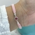 PULSERA/TOBILLERA MACRAME ROSA CUBIC ROSA ALVI - PL - comprar online