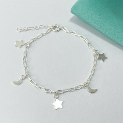 PULSERA FORCET- ESTRELLA Y LUNA ITALIANA - PL en internet