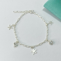 PULSERA FORCET- ESTRELLA MAR Y CORAZON CUBIC ITALIANA - PL en internet