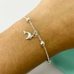 PULSERA ESPEJITO- BOLITA - DELFIN - PL - comprar online