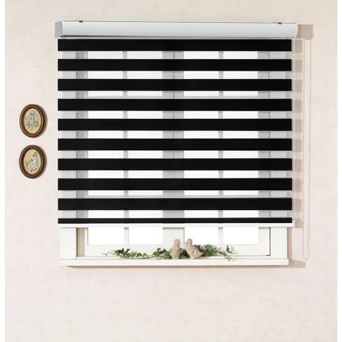 Persiana Double Vision 1,50X1,50m - Preto