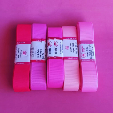 Kit tons de Rosa nº5 (10 metros de cada tom)