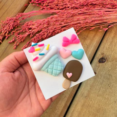 Kit misturinha de aplique biscuit - 5 unidades - comprar online