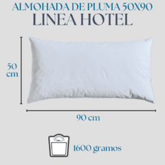 Almohada Pluma Duvet 50x90 Hotel 1600gr - tienda online