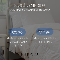 Pack 2 Almohadas de Duvet 50x90 Clásicas 1200gr - comprar online