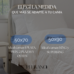 Pack 2 Almohadas de Duvet 50x70 Hotel 1300gr en internet